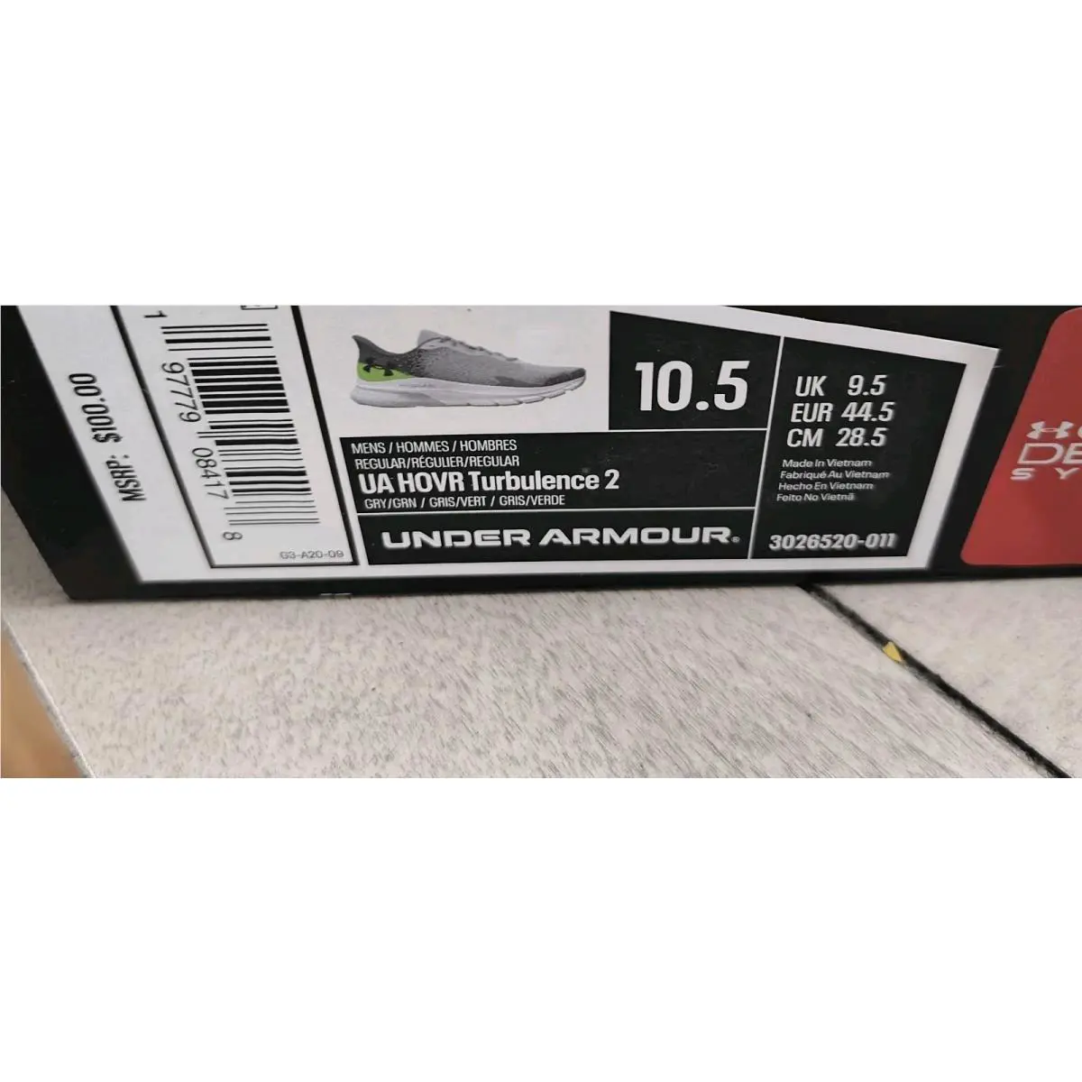 Under Armour shoes - Under Armour HOVR Turbulence - HOVR Turbulence - 3926520-011 - Gray 9