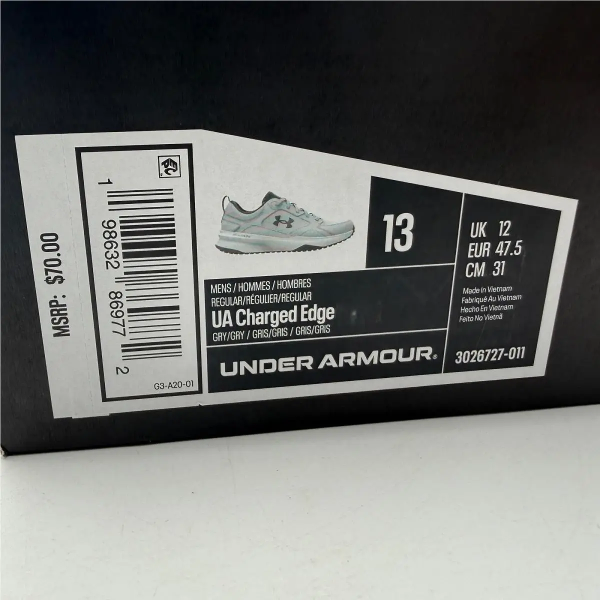 Under Armour shoes - 3026727-011 - 3026727-011 - Gray 0