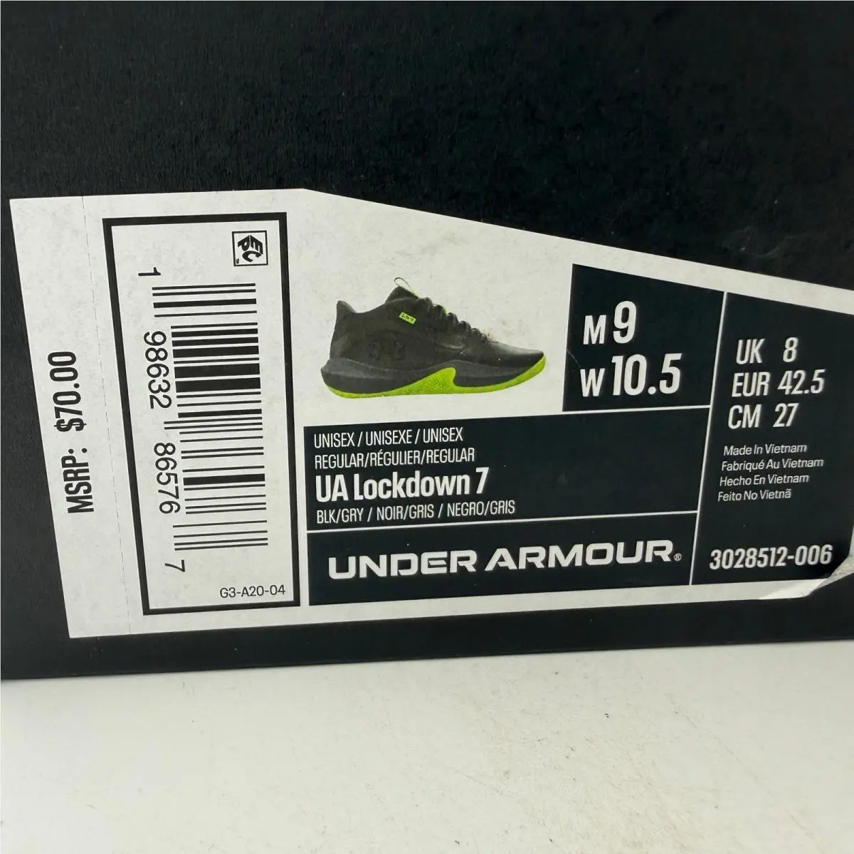 Under Armour shoes - UA Lockdown 7 - Lockdown - Black 0
