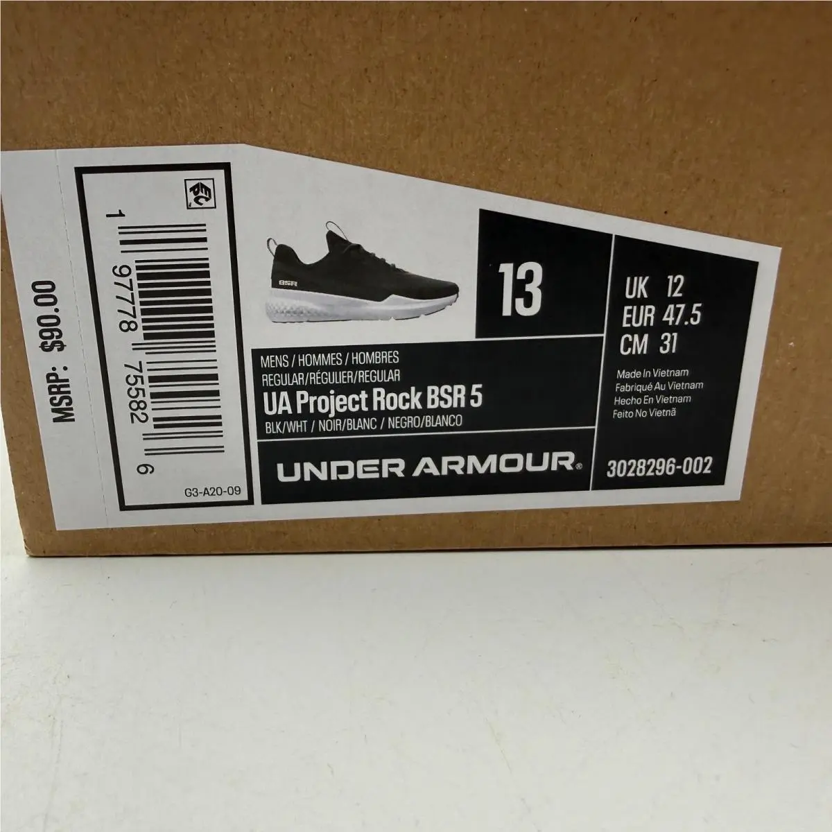 Under Armour shoes - Under Armour Project Rock BSR 5 - Black 0