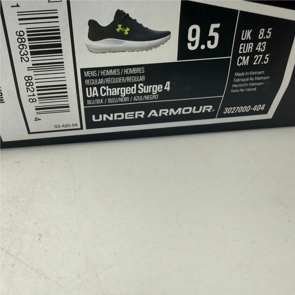 Under Armour shoes - Charged Surge 4 - Charged Surge - Blue 0