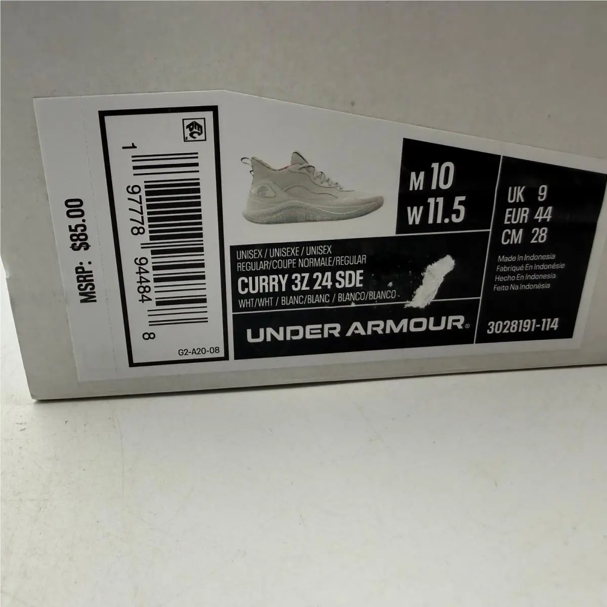 Under Armour shoes - Curry 3Z 24 SDE - Curry SDE - White 0