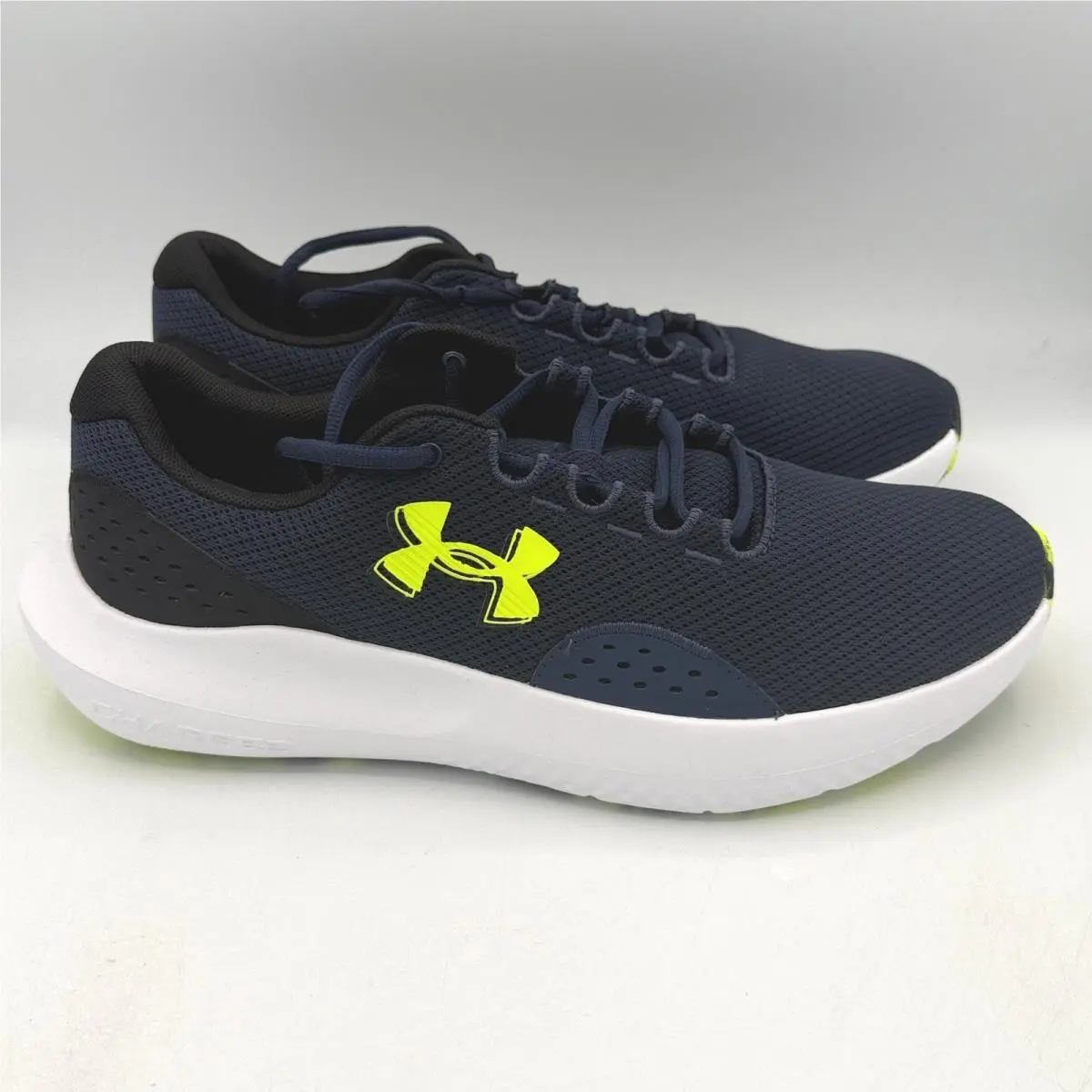 Under Armour Charged Surge 4 Mens Running Shoes Size 11 Navy Blue 3027000-404