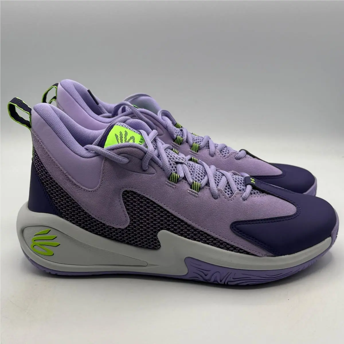 Under Armour Curry 3Z25 Sde Shoes Mens Size 12 Purple Violet 6000750-538