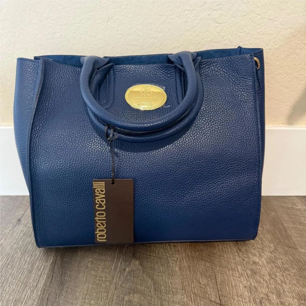 Women`s Blue and Navy Bag by Roberto Cavalli