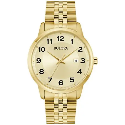Bulova Gold Tone Stainless Steel Watch