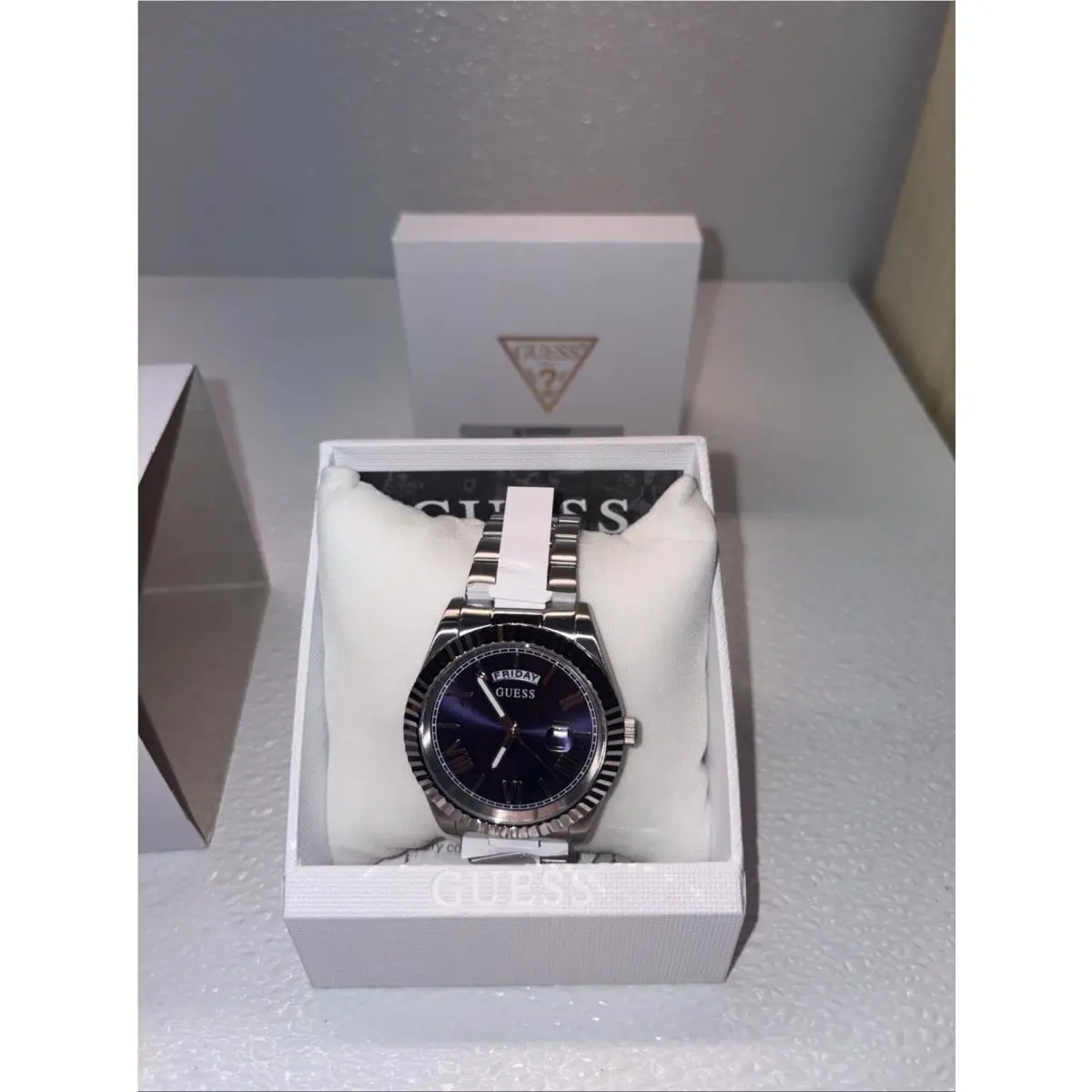 Mens Wristwatch Guess Connoisseur GW0265G7 Silver/blue
