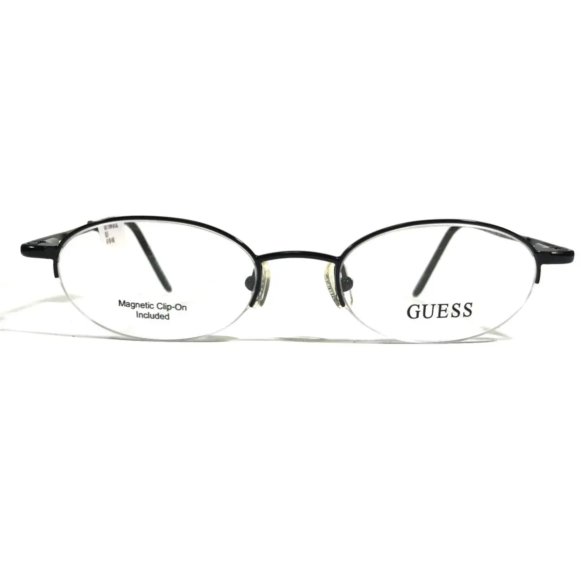 Guess Eyeglasses Frames GU1164 CL Blk Black Round Half Rim 47-19-145