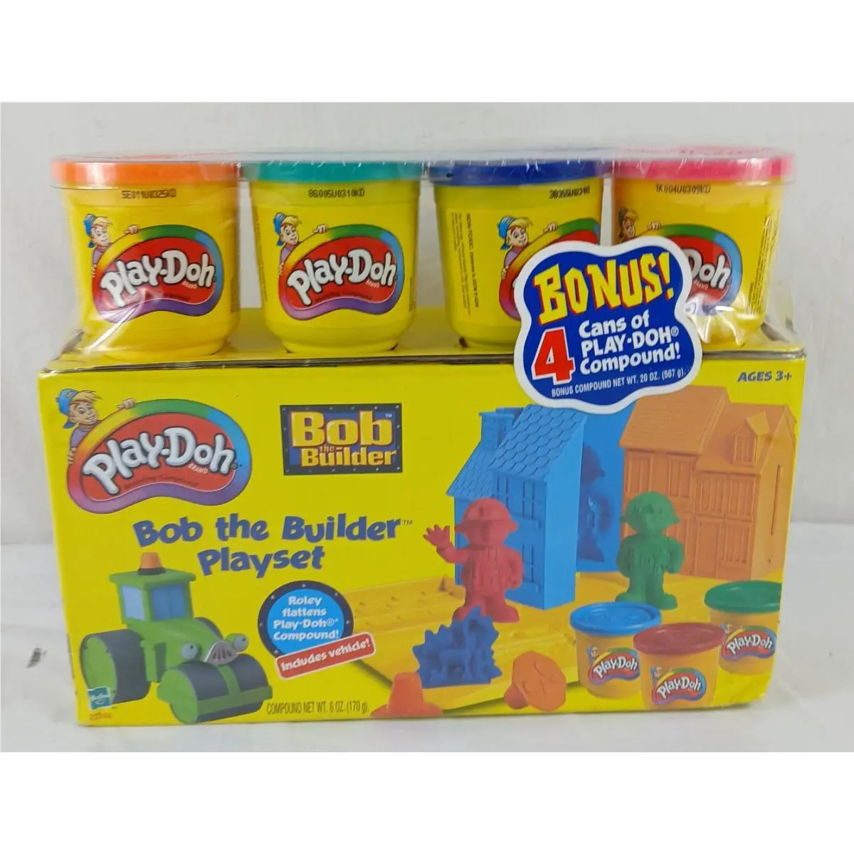Vintage Bob The Builder Playset Playdoh with Doh 2002 Complete