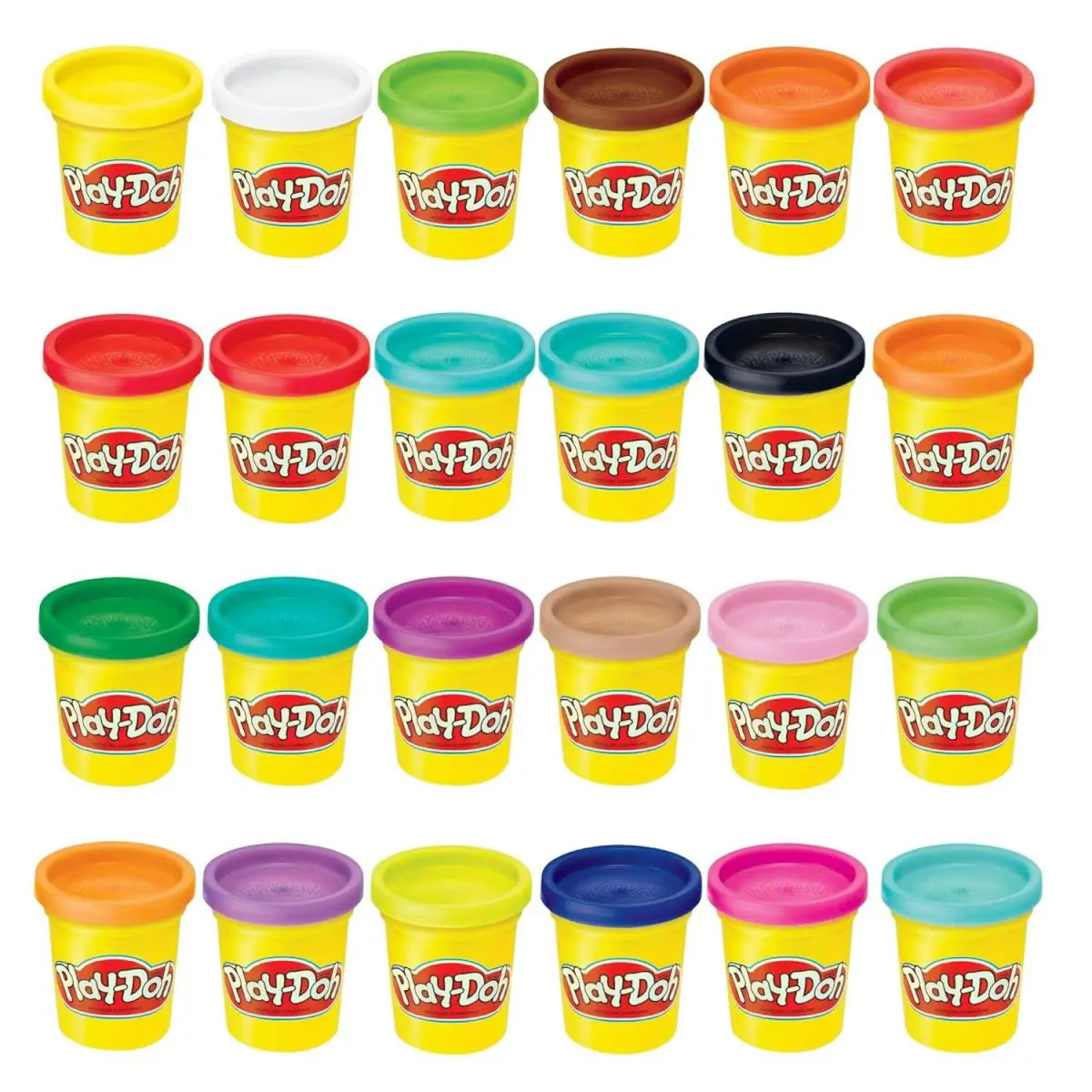 Play-doh Modeling Compound 24 Pack 3 Oz Cans Assorted Colors