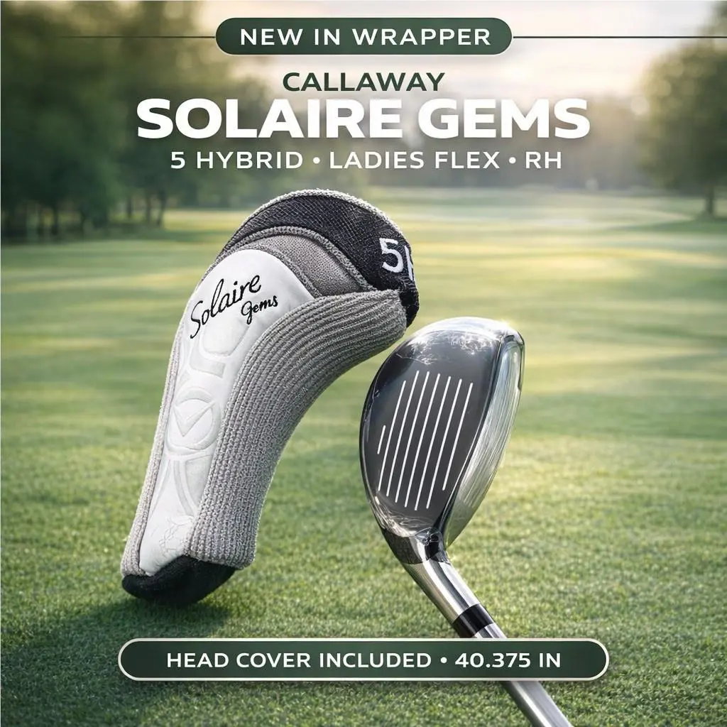 Callaway Solaire Gems 5H Hybrid Ladies Flex Right Hand w/ Head Cover 40.375”