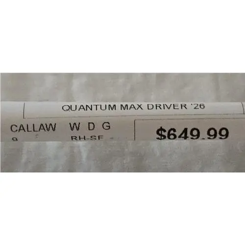 Callaway  - Callaway Quantum Max - Quantum Max 5