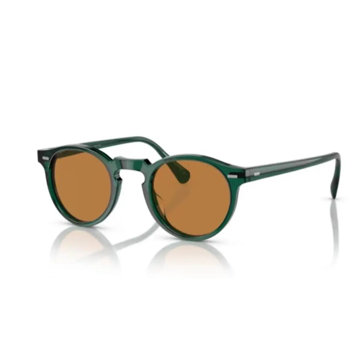 Oliver Peoples 0OV5217S 17635347 Gregory Peck Round Men`s Sunglasses - Olive