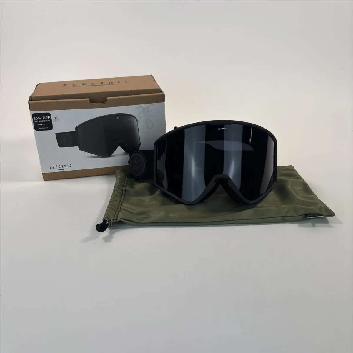 Electric Visual Kleveland Murked Snowboarding Goggles Jet Black EG2521102