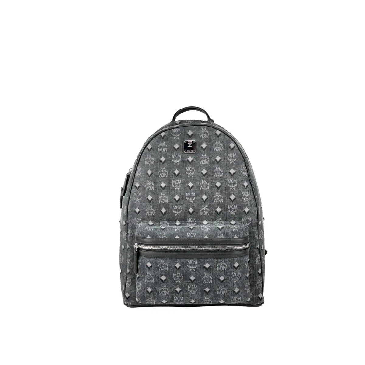 Mcm Stark Grey Backpack Bookbag