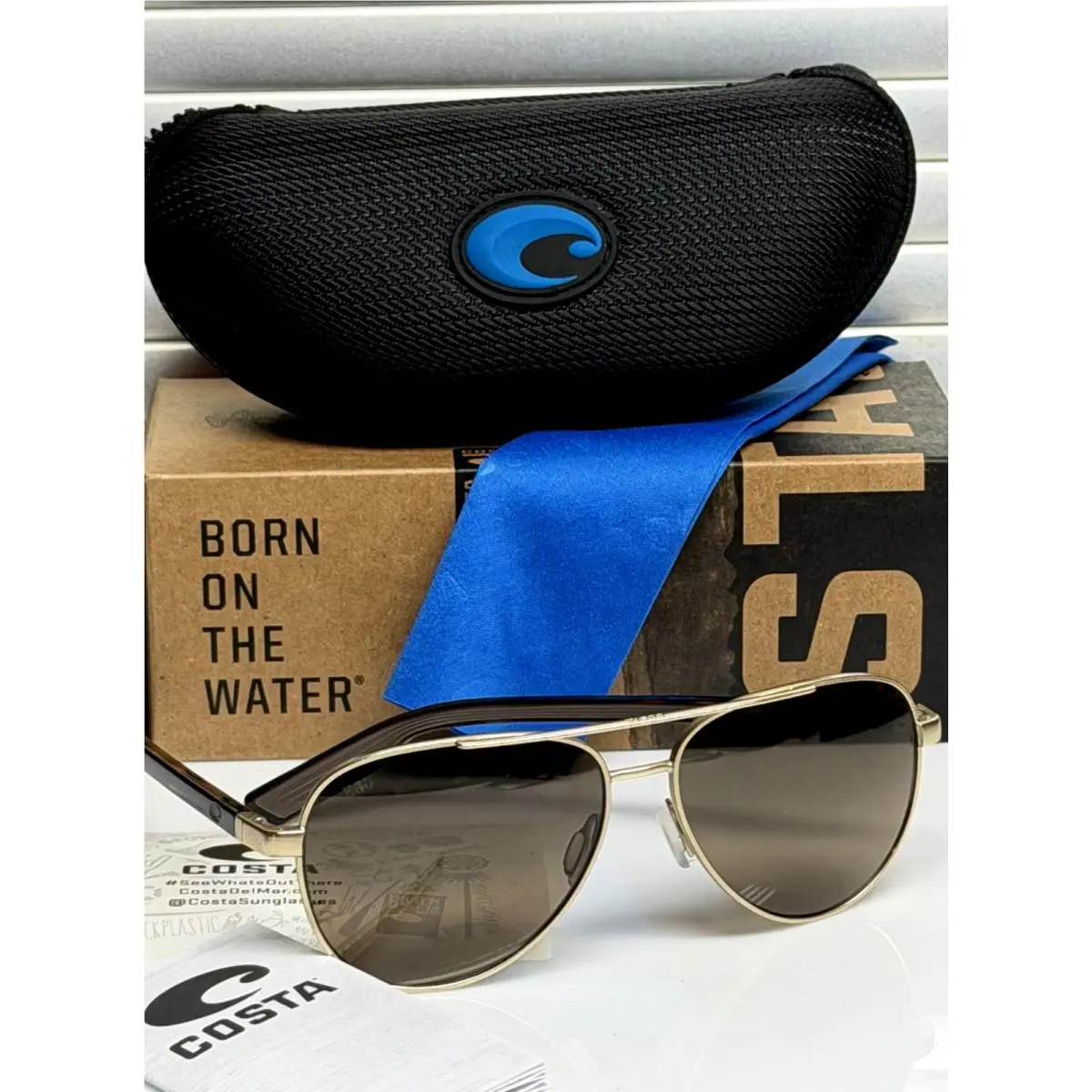 Costa Del Mar Sunglasses Peli Brushed Gold/copper 580G Polarized