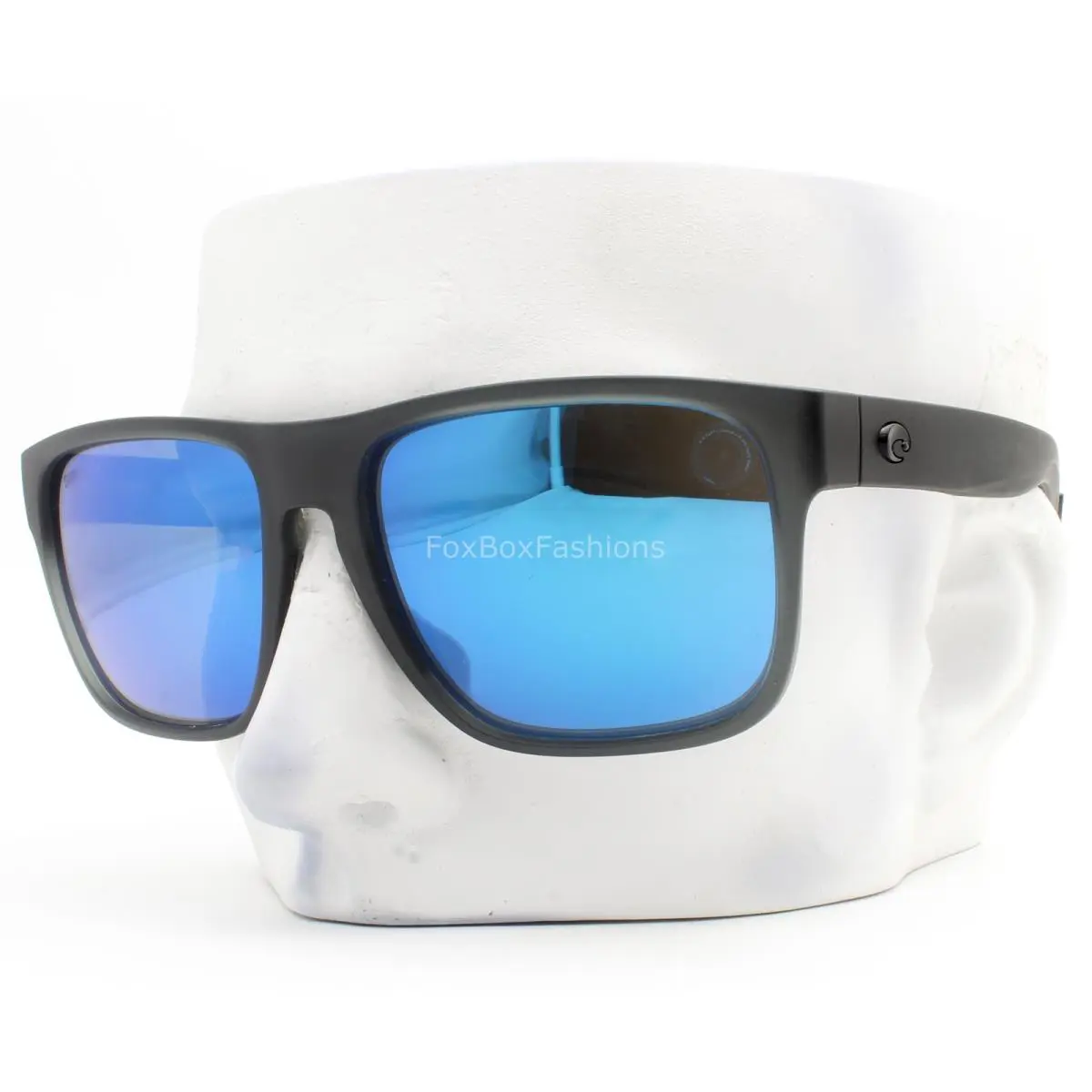 Costa Del Mar Spearo XL Sunglasses Matte Crystal Gray Polarized Blue Glass Wcase