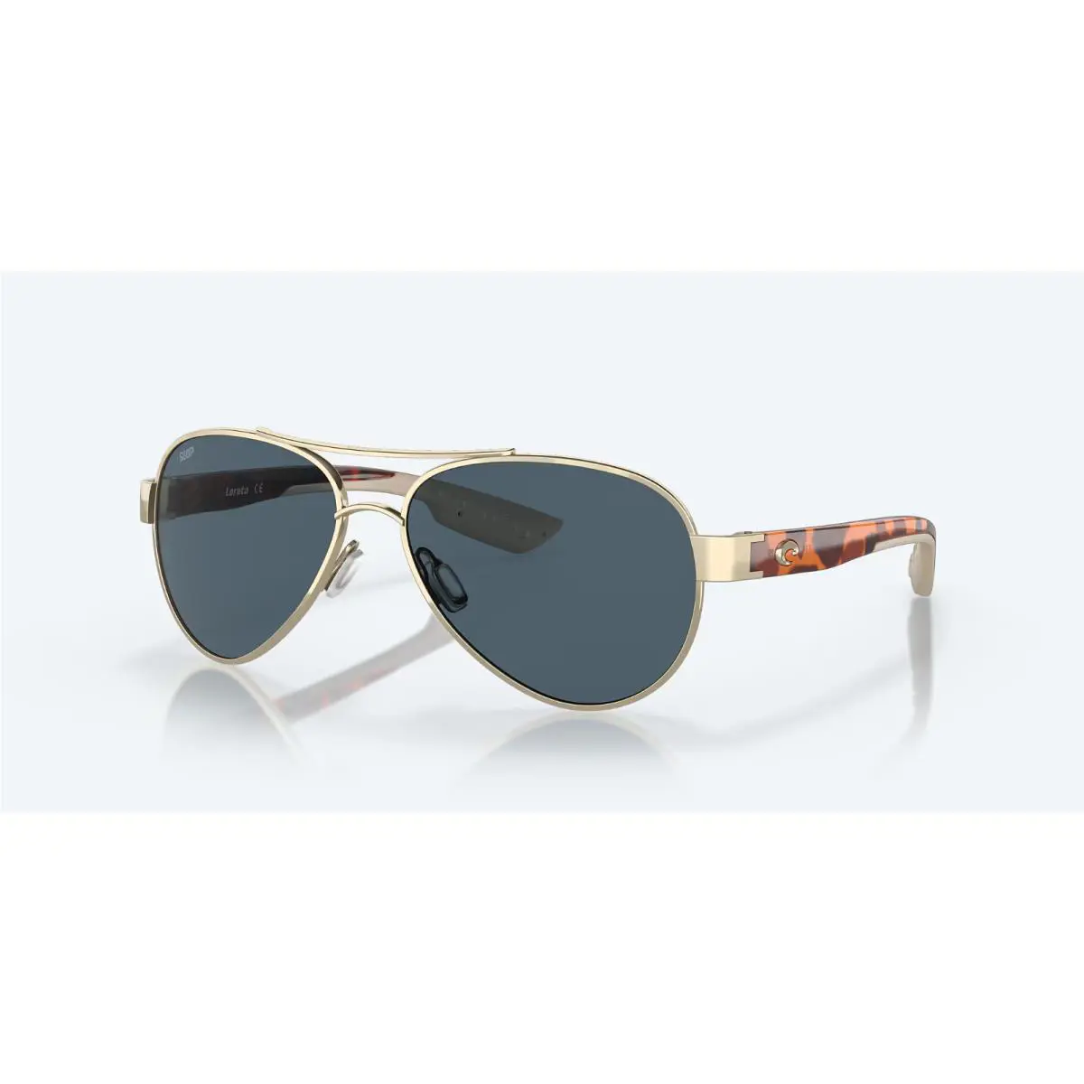 Costa Del Mar Sunglasses Loreto Rose Gold / Gray Polarized Plastic 580P Lens