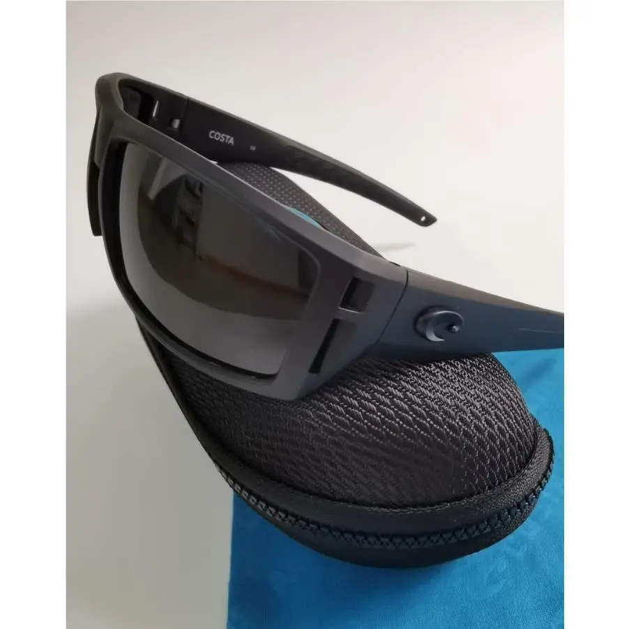 Costa Del Mar Men`s Diego Matte Black /gray Mirror Polarized Sunglasses 580p