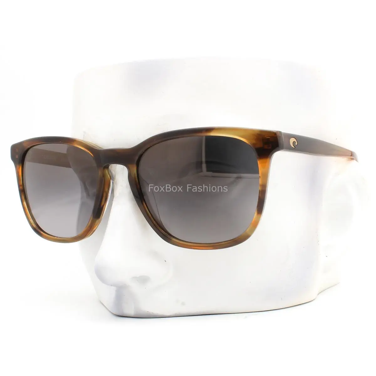 Costa Del Mar Sullivan Sunglasses Polished Salt Marsh Gray Glass 580G W/case