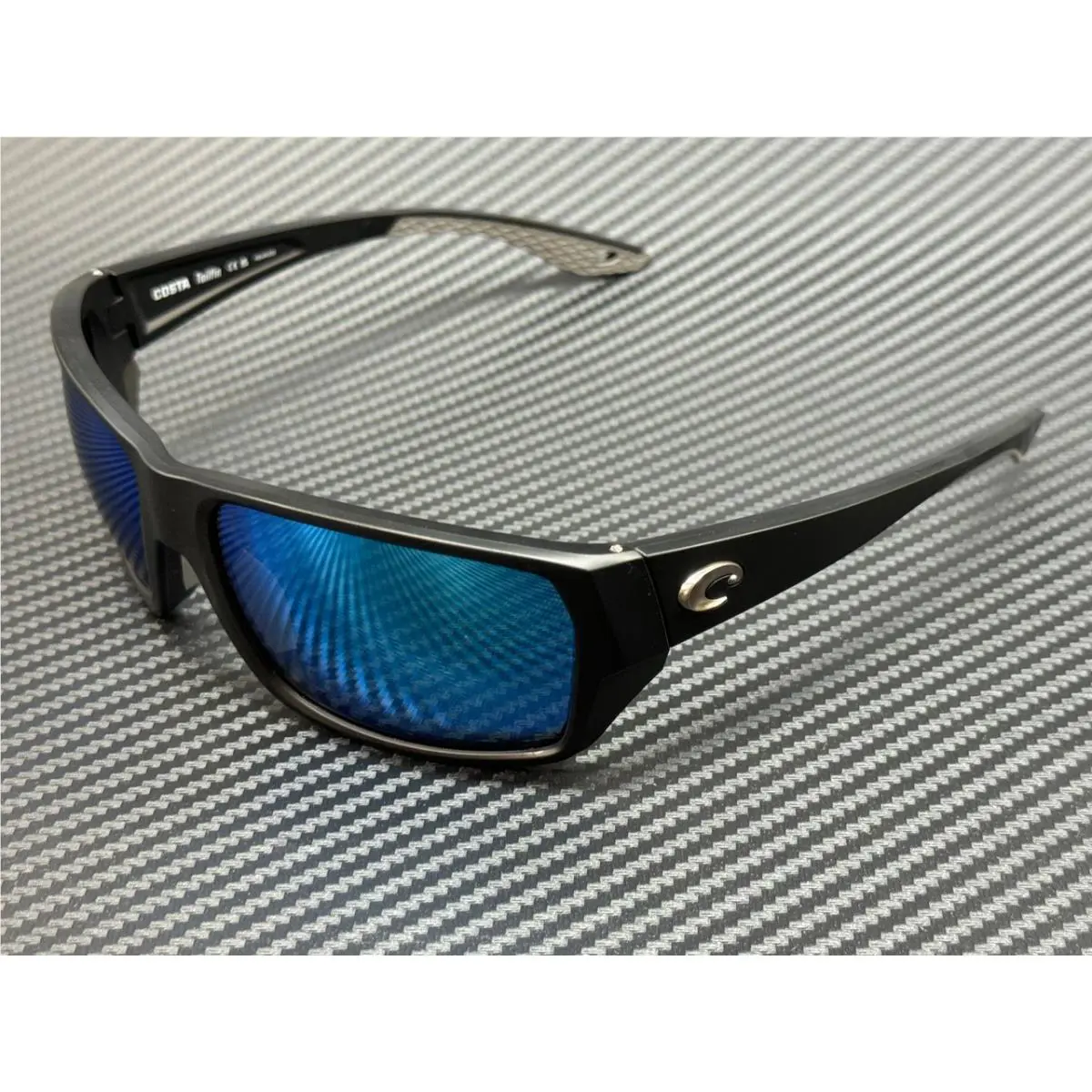 Costa Del Mar Tailfin 6S9113 02 Black Blue Men`s 60 mm Sunglasses