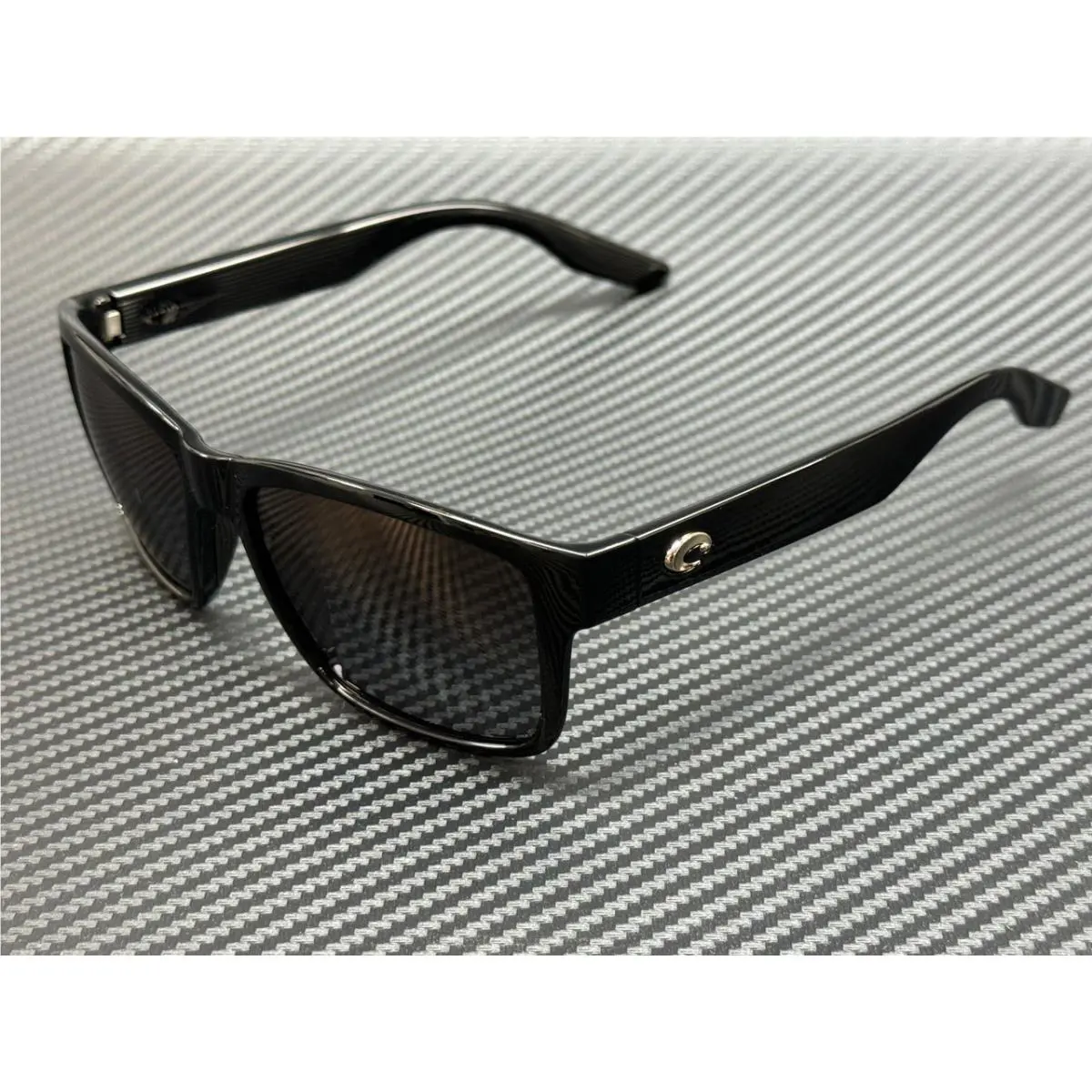 Costa Del Mar Paunch 6S9049 08 Black Grey Gradient Men`s 57 mm Sunglasses