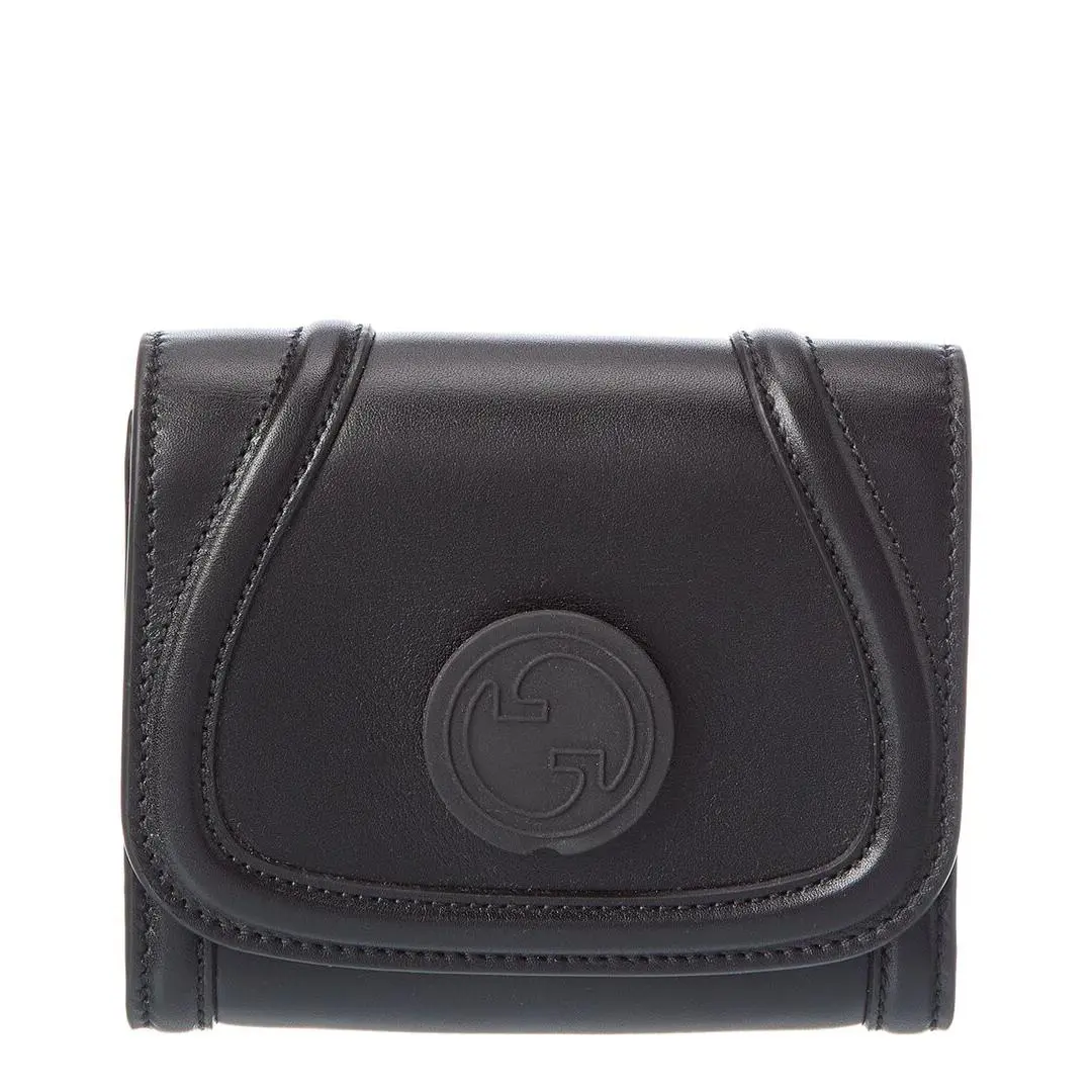 Leather Card Case Women`s Black by Gucci