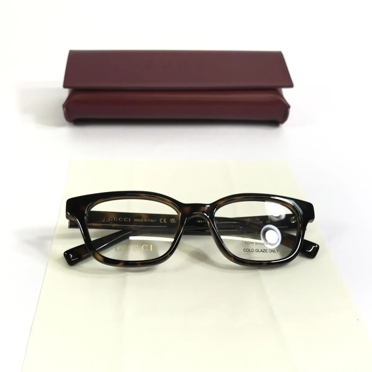 Gucci Eyeglasses Frames GG2103OL 002 Brown Tortoise Asian Fit 49-17-135
