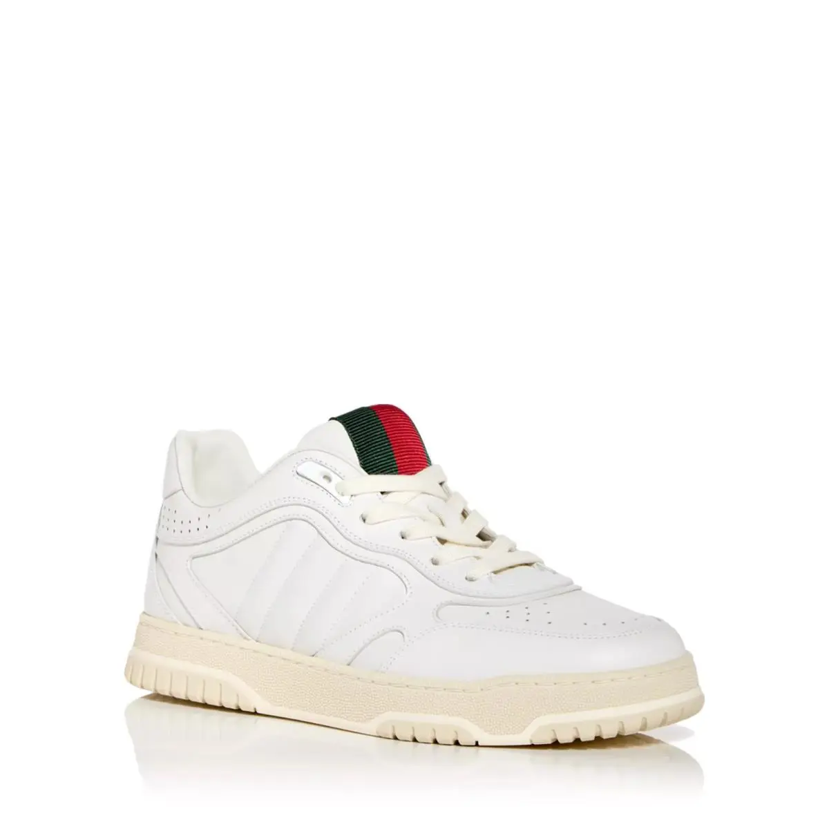 Gucci Reweb Leather Sneakers White 786186 AADJ9 9097 - Size UK 12 US 13