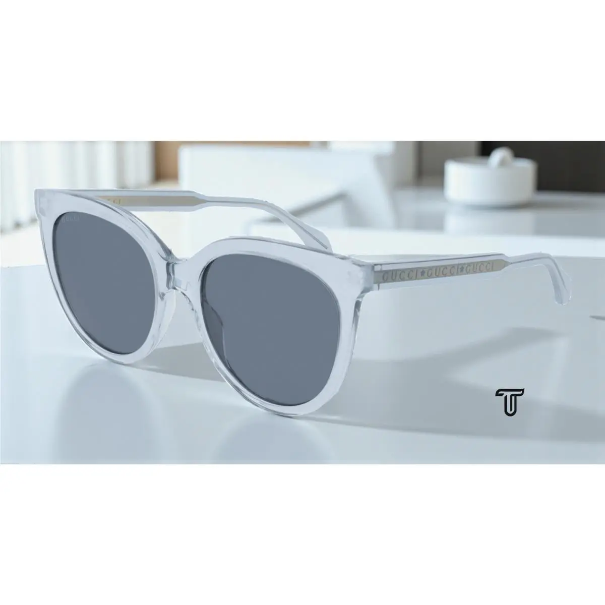 GG0565S 003 Cat Eye Light Blue Blue 54 mm Women`s Sunglasses C by Gucci