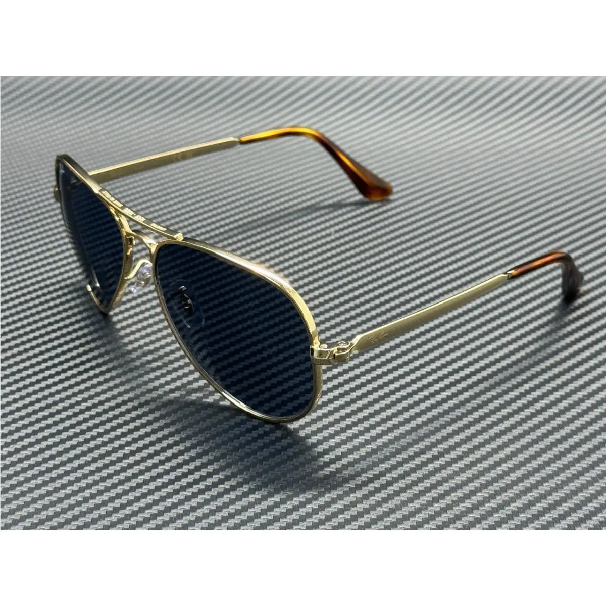 Ray Ban RB3925 001 R5 Arista Gold Blue Unisex 58 mm Sunglasses