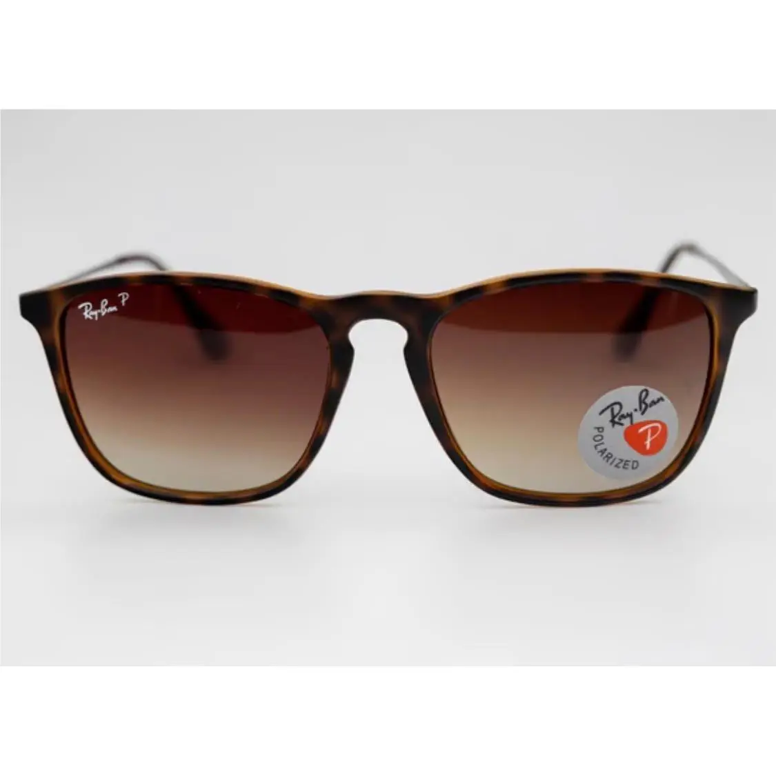 Ray-ban Chris Polarized RB4187 Havana Gradient Brown Unisex 54mm Sunglasses