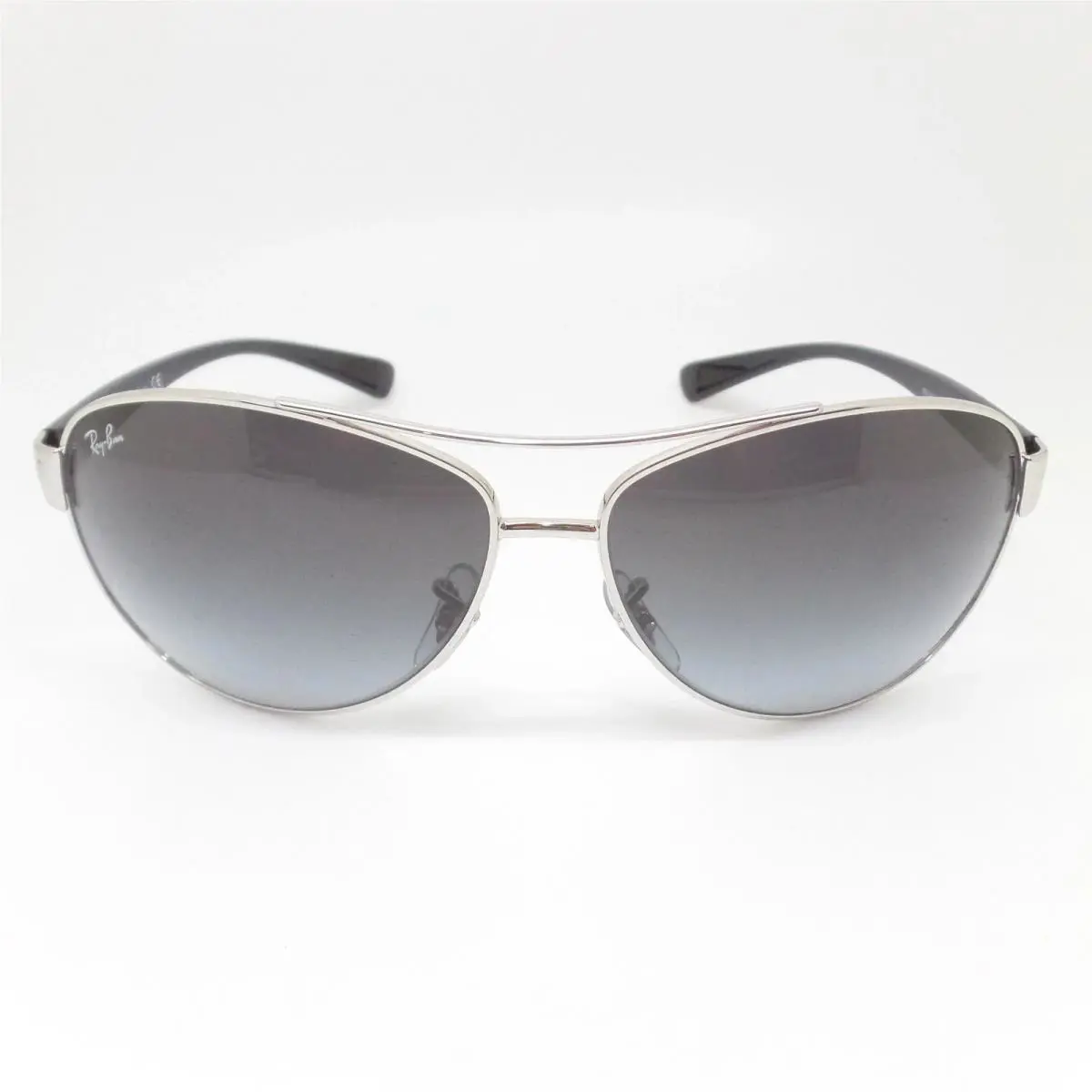 Ray Ban 3386 003/8G Silver Black Grey Fade 63mm Sunglasses