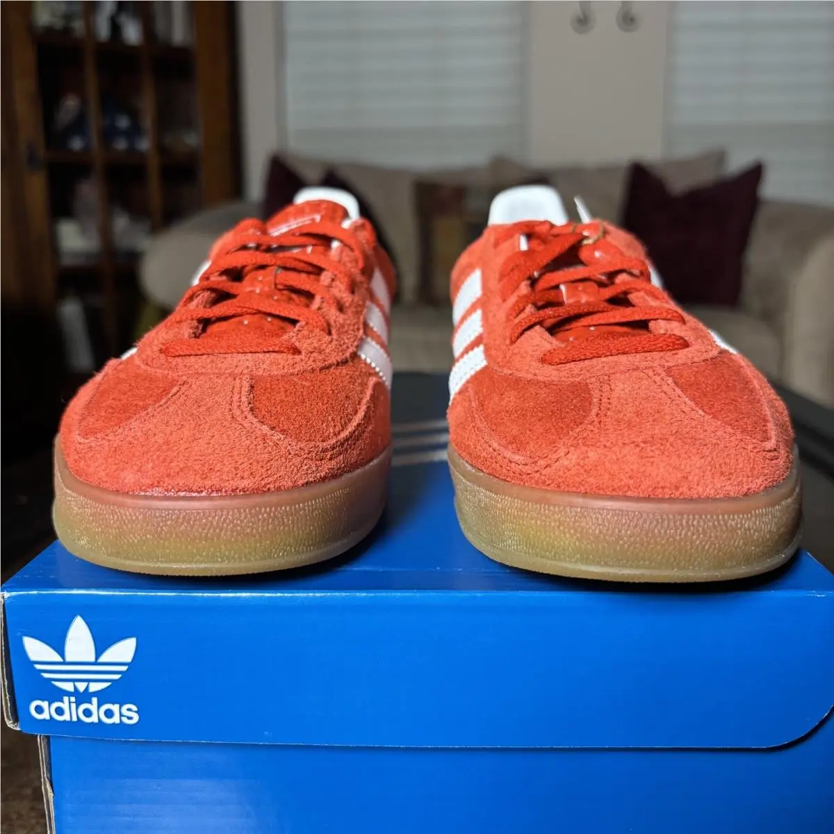 Adidas shoes - adidas gazelle indoor - gazelle indoor - HQ8718 - Orange 11