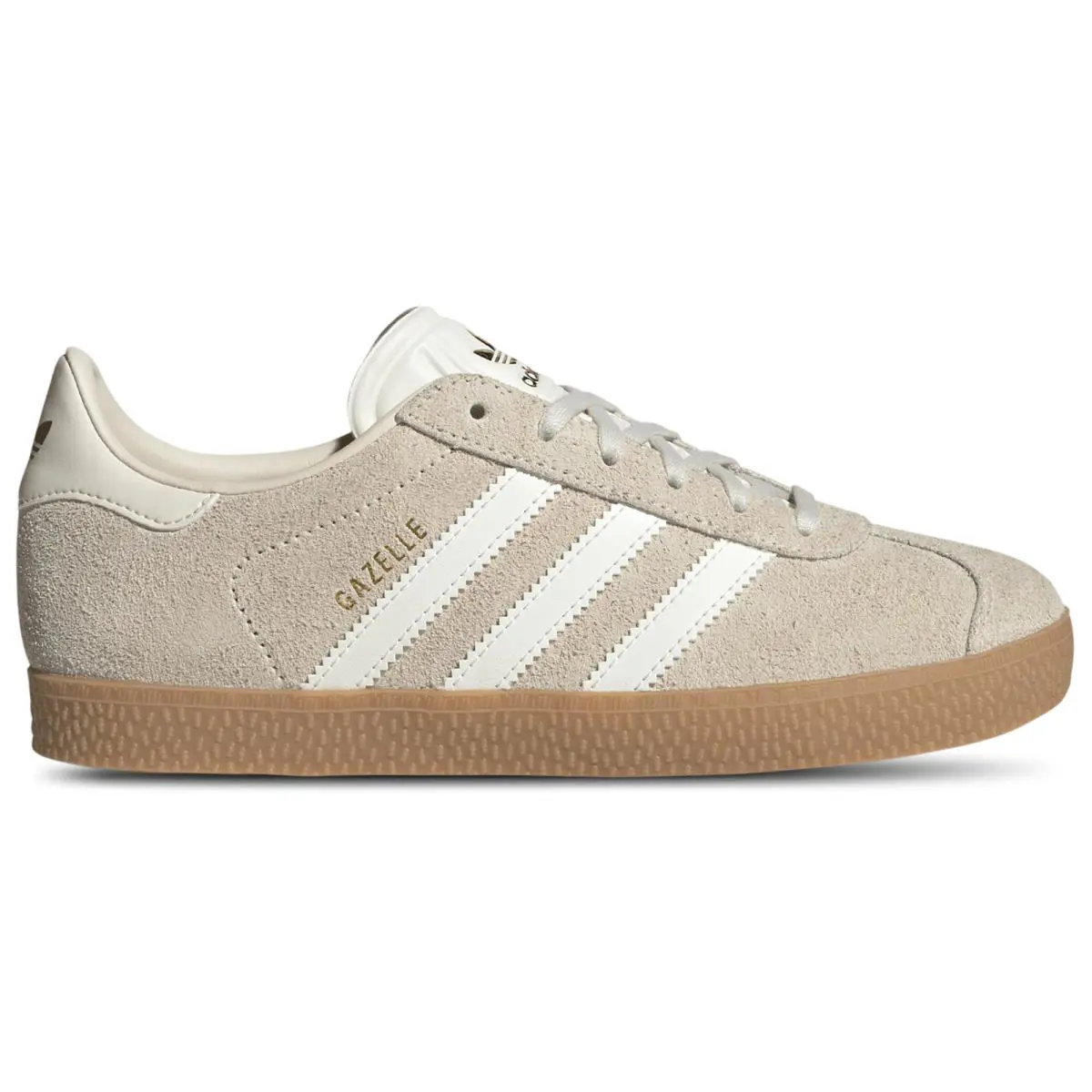 JQ5535 Youth Adidas Originals Gazelle `wonder White Gum` - Wonder White/Off White/Gum
