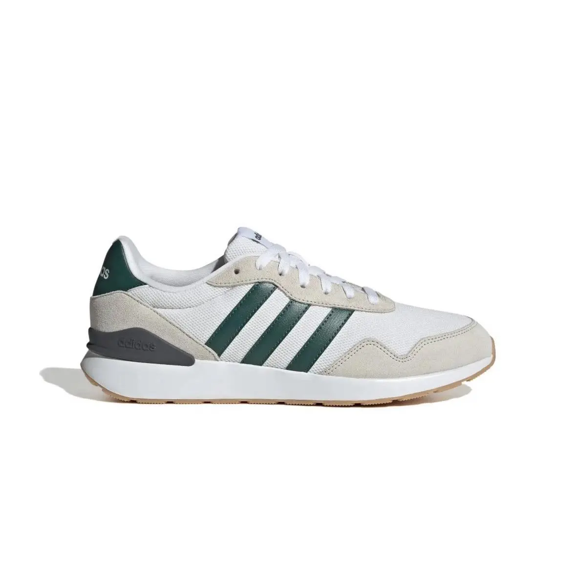 Adidas Tenis Run 60s 4.0 White Green Sneakers JS1001 Men`s Size 9.5-12