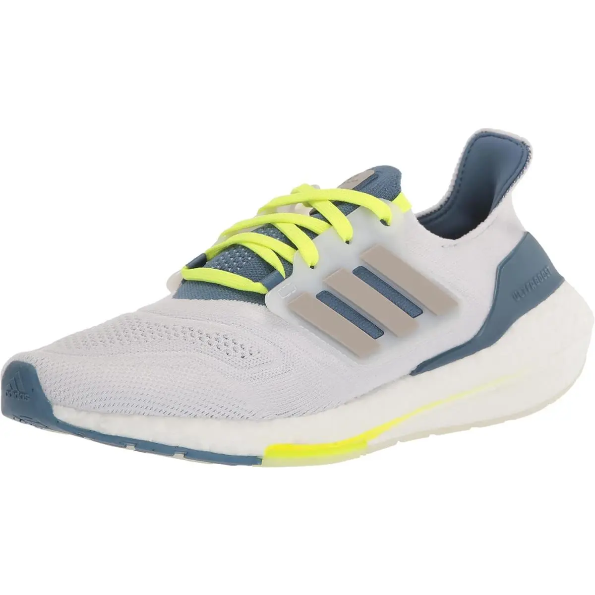 Adidas Mens Ultraboost 22 Heat.rdy Running Shoesrunning Shoe - White/Metal Grey/Linen Green