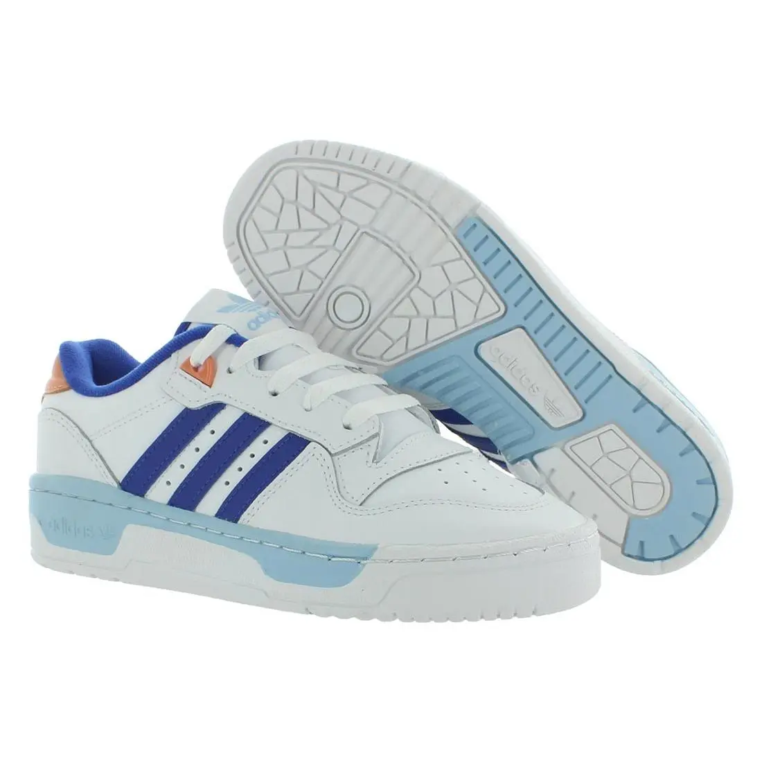 Adidas Rivalry Mens Shoes - Cloud White/Semi Lucid Blue/Clear Sk, Main: White