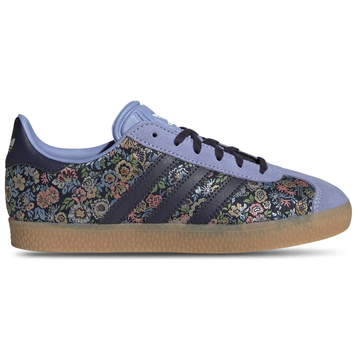 JH5207 Youth Adidas Originals Gazelle `liberty London Floral Embroidery` - Nv/Mul/Gum