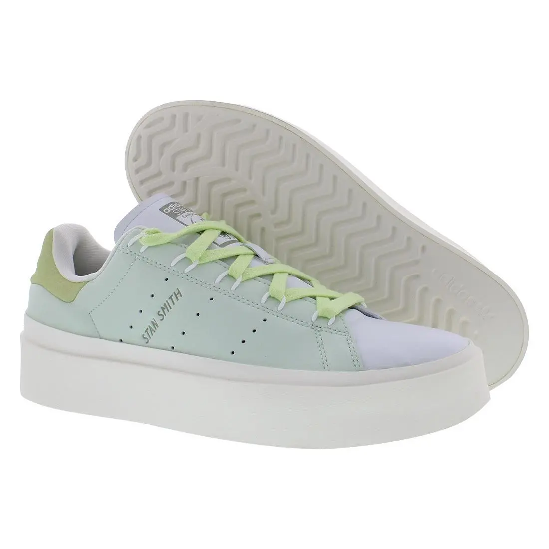 Adidas Stan Smith Bonega Womens Shoes - Linen Green/Linen Green/Almost Lime, Main: Green