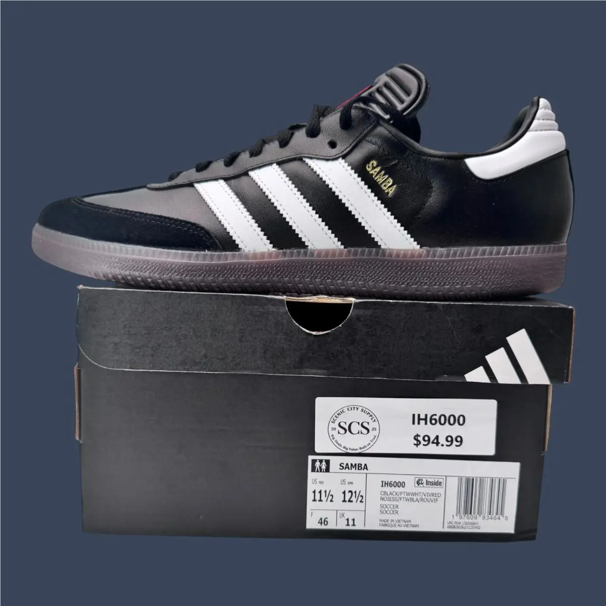 Adidas shoes - Adidas Samba Indoor Core Black/Cloud White/Vivid Red | IH6000 5