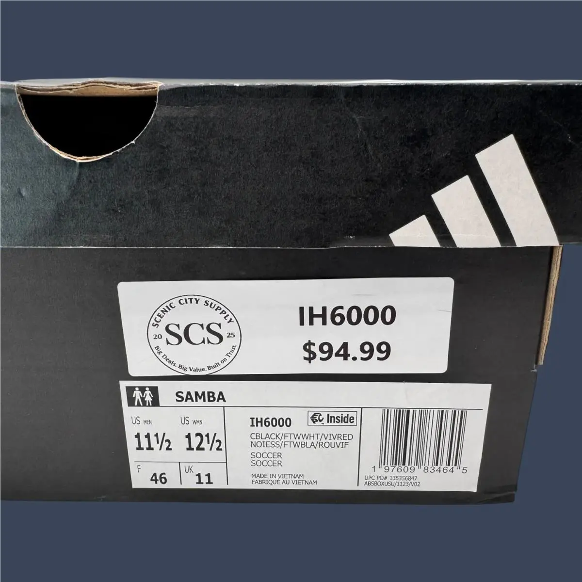 Adidas shoes - Adidas Samba Indoor Core Black/Cloud White/Vivid Red | IH6000 16