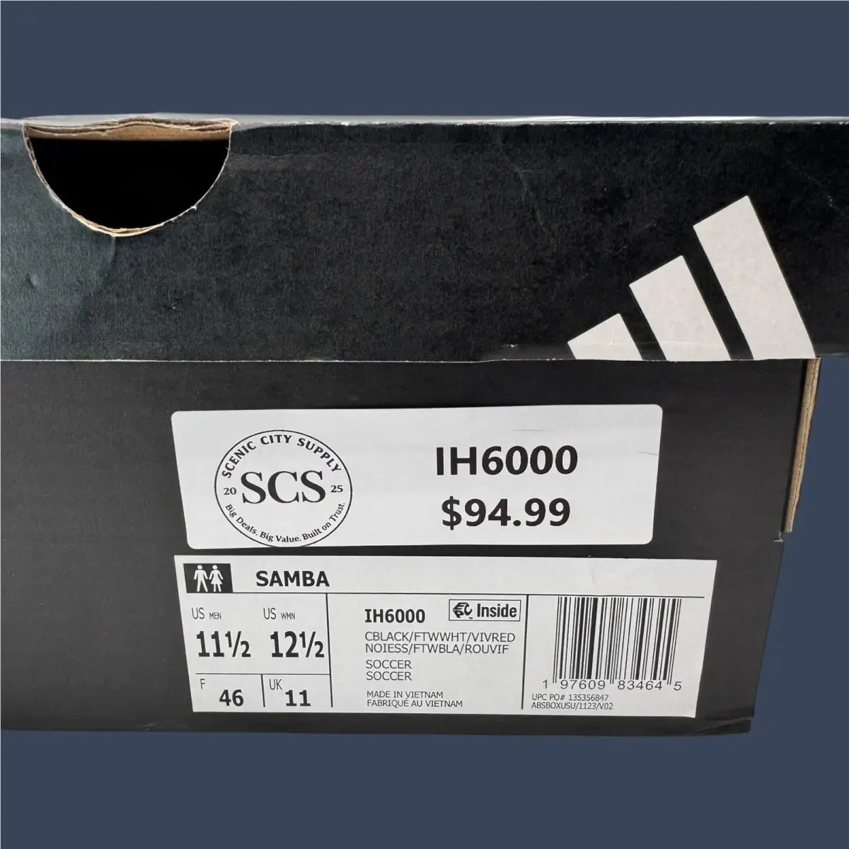 Adidas shoes - Adidas Samba Indoor Core Black/Cloud White/Vivid Red | IH6000 16