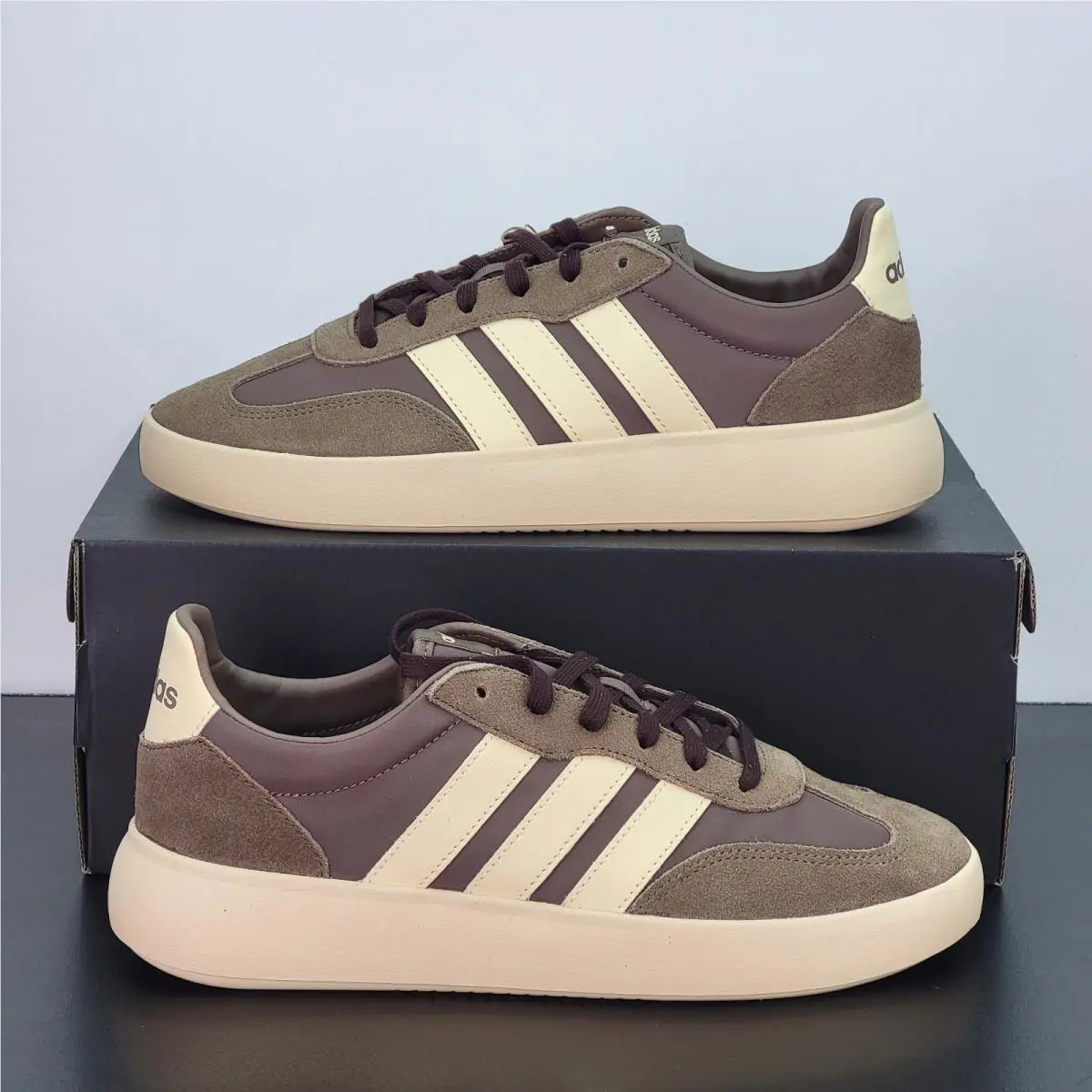 Adidas Barreda Men`s Size 11 Athletic Shoes Brown Footwear Casual Sneakers