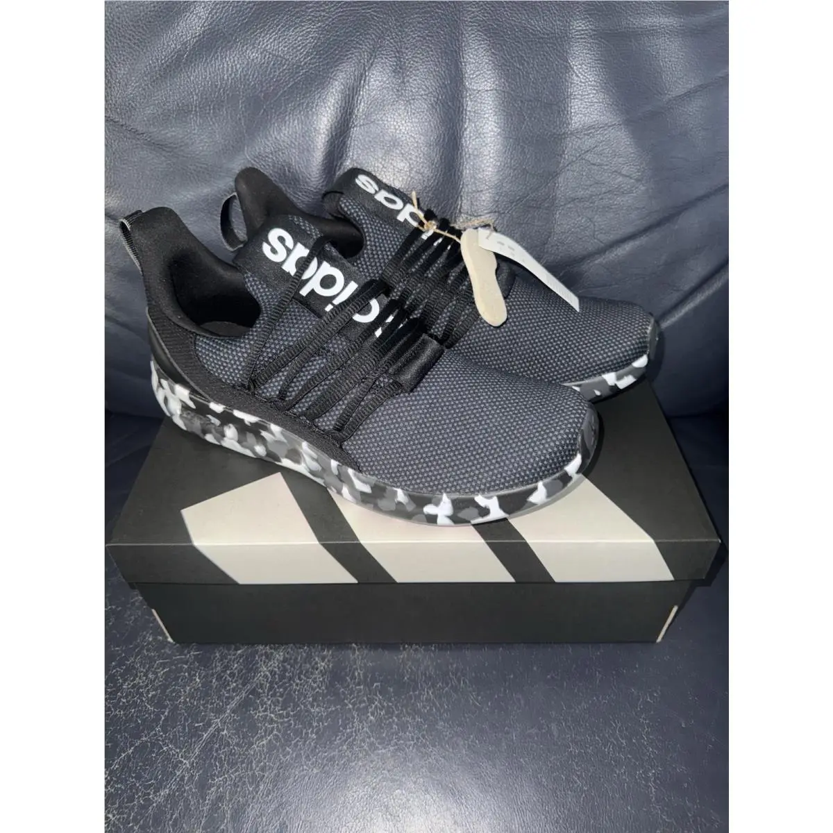 Lite Racer Adapt 7.0 Shoes / Sneakers - Men 12 Black/ White JS0045 by Adidas