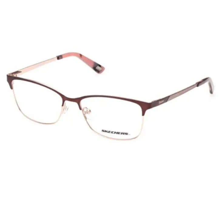 Skechers SE2156 048 Shiny Brown Women`s Eyeglasses 54-15-140mm