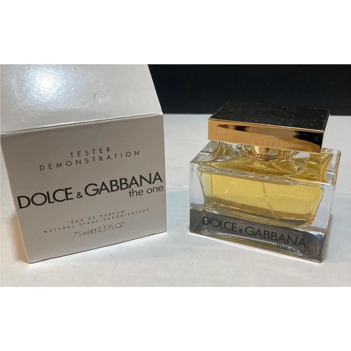 Dolce Gabbana The One Eau De Parfum Spray 2.5oz 75ml For Women Full Bottle