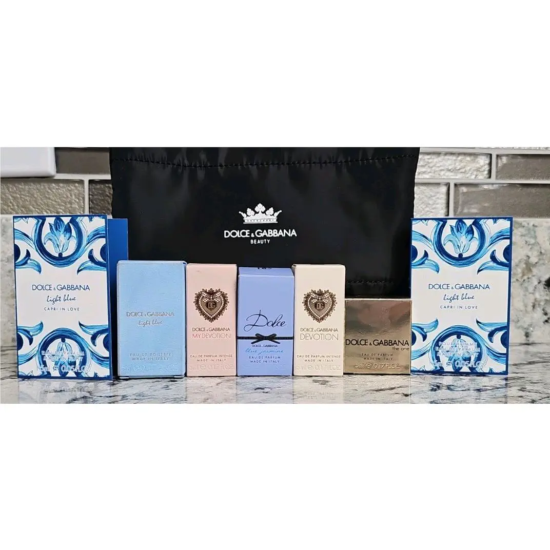5+ Womens Mini Dolce Gabbana Perfume Lot My Devotion Light Blue Jasmine One