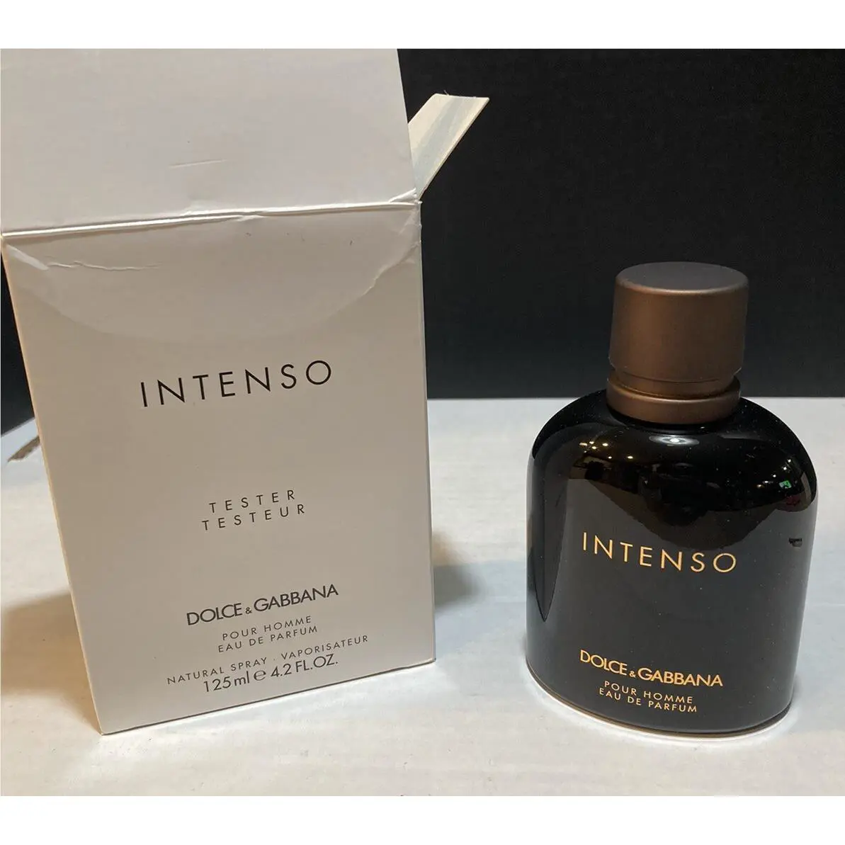 Dolce Gabbana Intenso Pour Homme Eau de Parfum 4.2oz 125ml Full Bottle