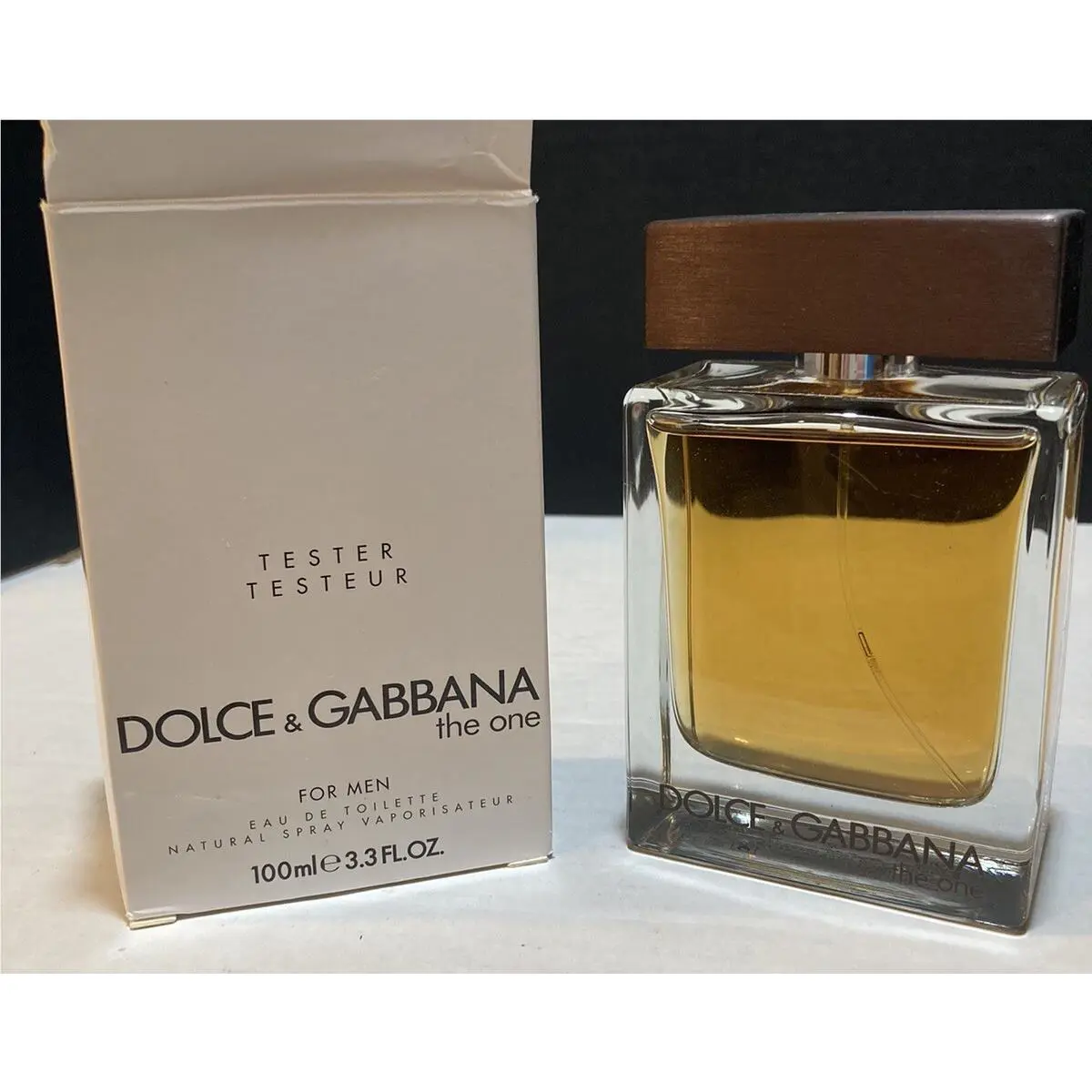 Dolce Gabbana The One For Men Eau De Toilette 3.3oz 100ml Full Bottle